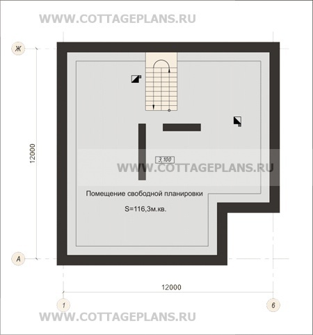 Поэтажные планы проект дома 59-85 общ. площадь 236 м2