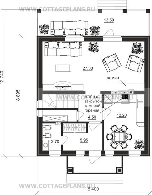 Поэтажные планы проект дома 15-05 общ. площадь 104,05 м2