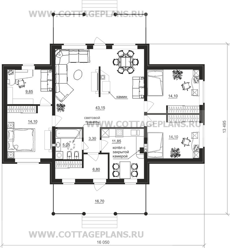 Поэтажные планы проект дома 20-14 общ. площадь 138,20 м2