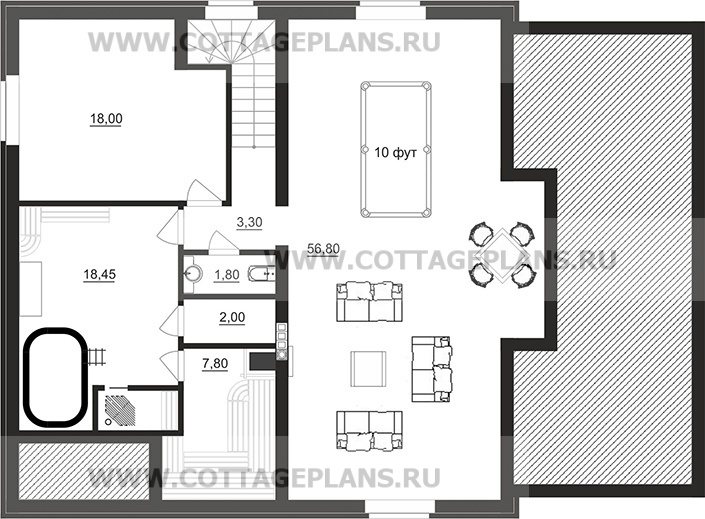 Поэтажные планы проект дома 93-81 общ. площадь 319,35 м2