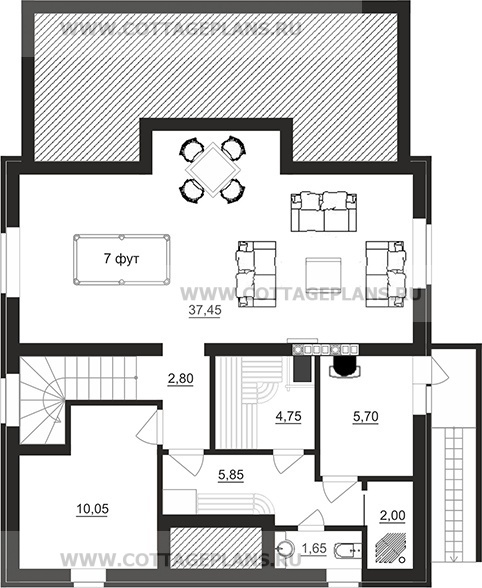 Поэтажные планы проект дома 78-82 общ. площадь 210,90 м2