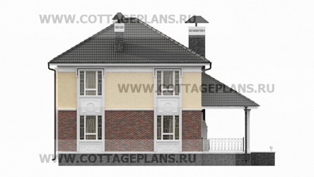 Фасады проект дома 71-24 общ. площадь 251,20 м2