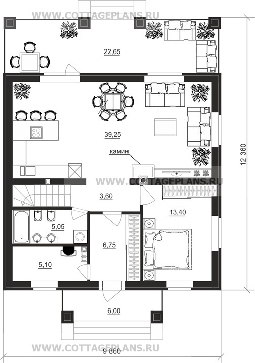 Поэтажные планы проект дома 21-15 общ. площадь 141,15 м2