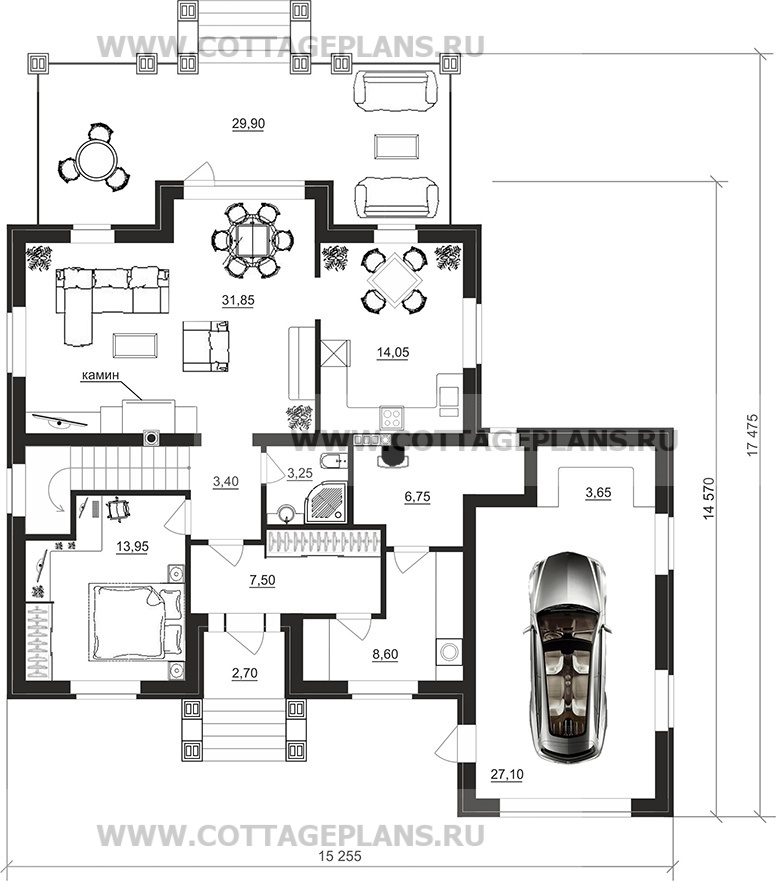 Поэтажные планы проект дома 29-73 общ. площадь 209,10 м2