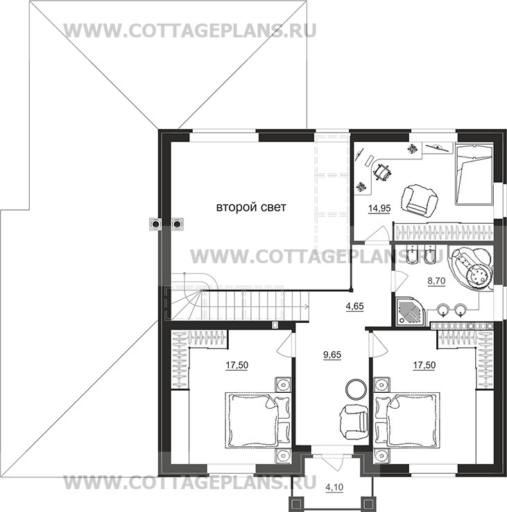 Поэтажные планы проект дома 76-13 общ. площадь 299,50 м2