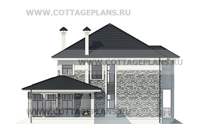 Фасады проект дома 29-54 общ. площадь 214,65 м2