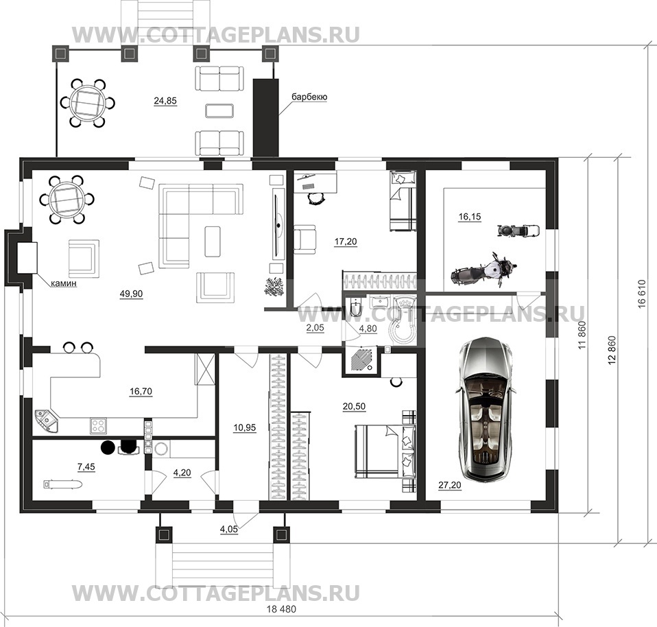 Поэтажные планы проект дома 902-17 общ. площадь 176,80м2