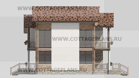 Фасады проект дома 15-11 общ. площадь 342,90 м2