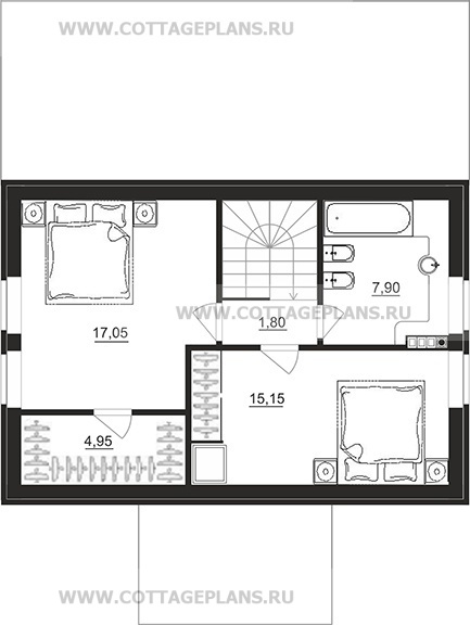 Поэтажные планы проект дома 76-79 общ. площадь 143,85 м2