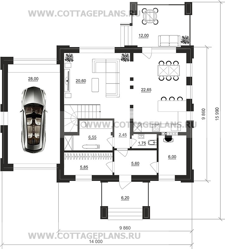 Поэтажные планы проект дома 206-50 общ. площадь 167,25м2