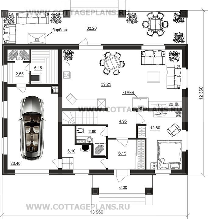 Поэтажные планы проект дома 87-66 общ. площадь 173,50 м2