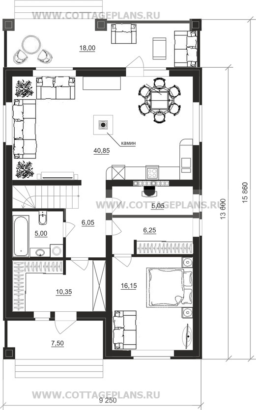 Поэтажные планы проект дома 14-04 общ. площадь 176,60 м2