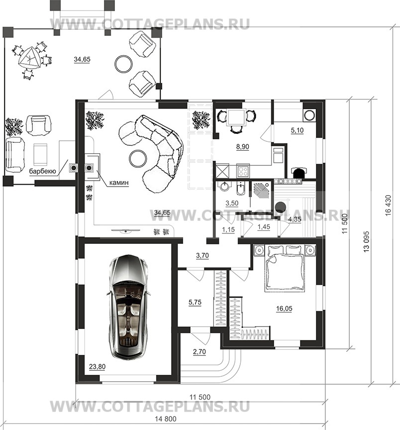 Поэтажные планы проект дома 07-27 общ. площадь 109,40 м2