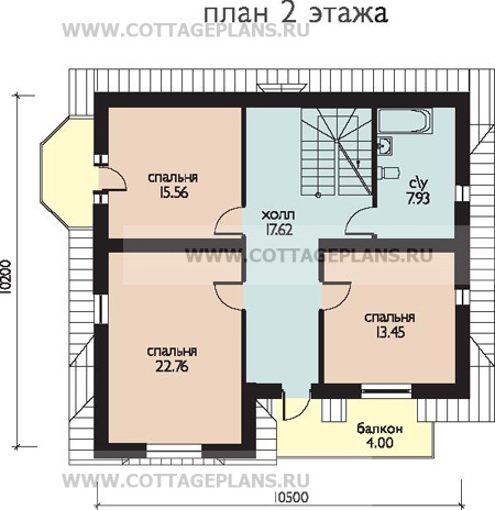 Поэтажные планы проект дома 52-86 общ. площадь 357,09м2