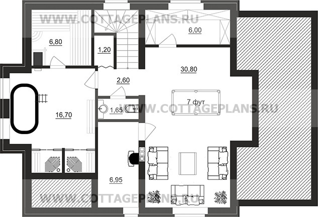 Поэтажные планы проект дома 101-50 общ. площадь 204,75 м2