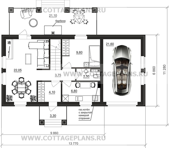 Поэтажные планы проект дома 75-86 общ. площадь 117,00 м2