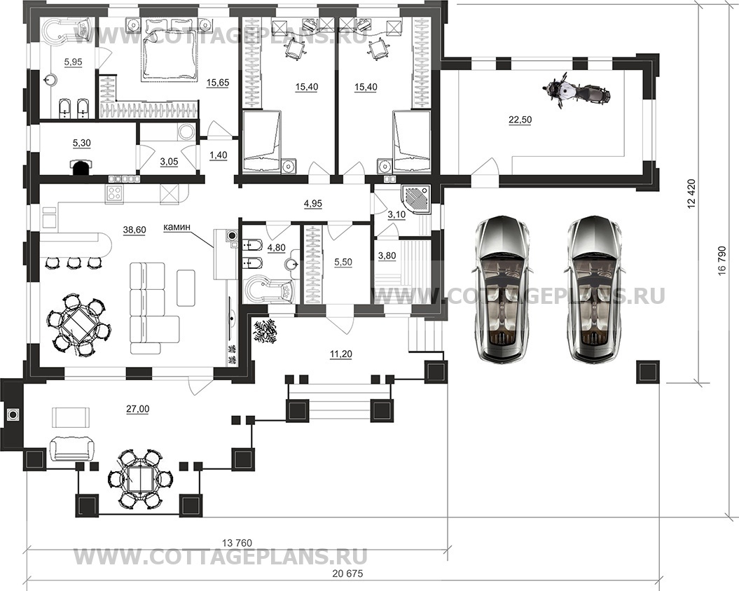 Поэтажные планы проект дома 27-59 общ. площадь 145,40м2