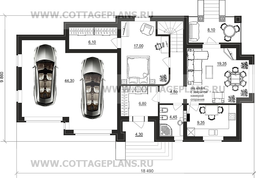 Поэтажные планы проект дома 95-67 общ. площадь 172,00 м2