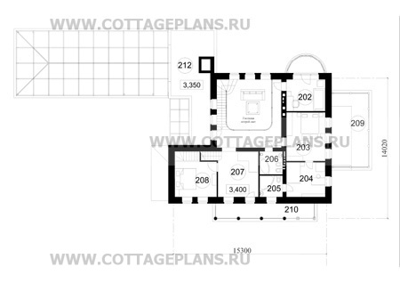 Поэтажные планы проект дома 48-99 общ. площадь 792,4 м2
