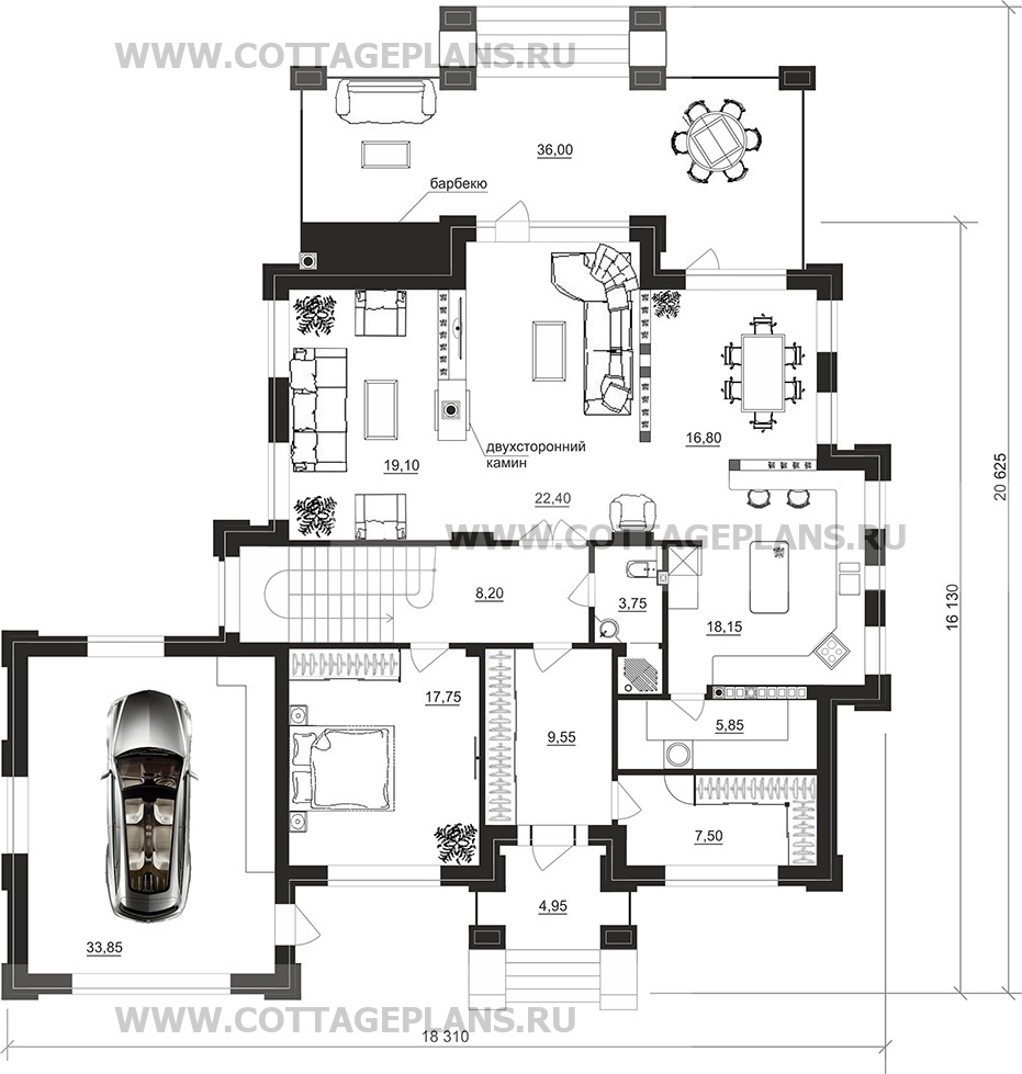 Поэтажные планы проект дома 101-92 общ. площадь 409,45 м2