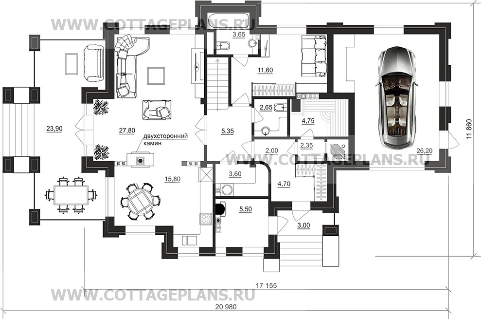 Поэтажные планы проект дома 200-87 общ. площадь 202,95 м2