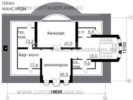 Поэтажные планы проект дома 47-84 общ. площадь 755,1 м2