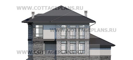 Фасады проект дома 104-59 общ. площадь 200,60 м2