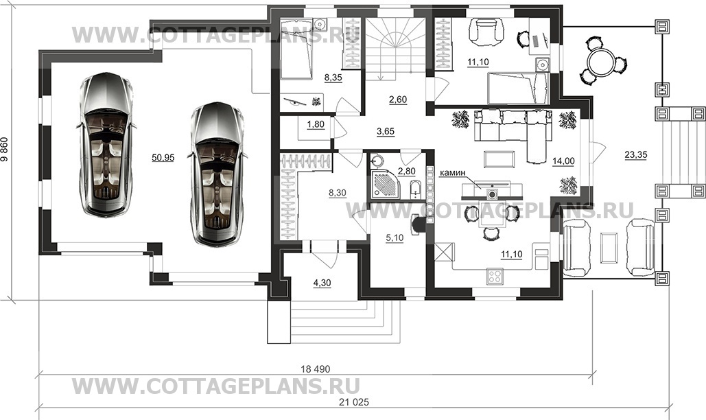 Поэтажные планы проект дома 93-90 общ. площадь 262,35 м2
