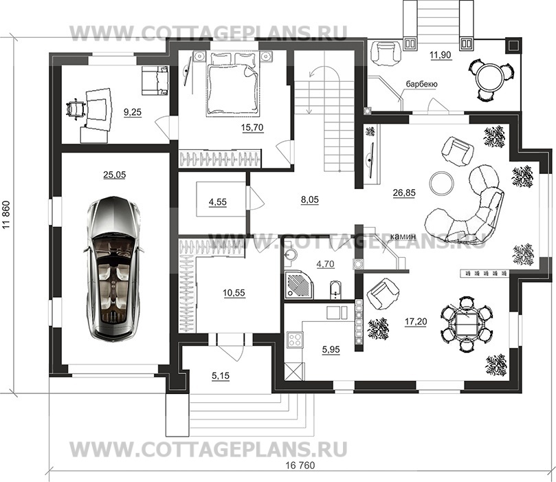 Поэтажные планы проект дома 71-98 общ. площадь 342,85 м2