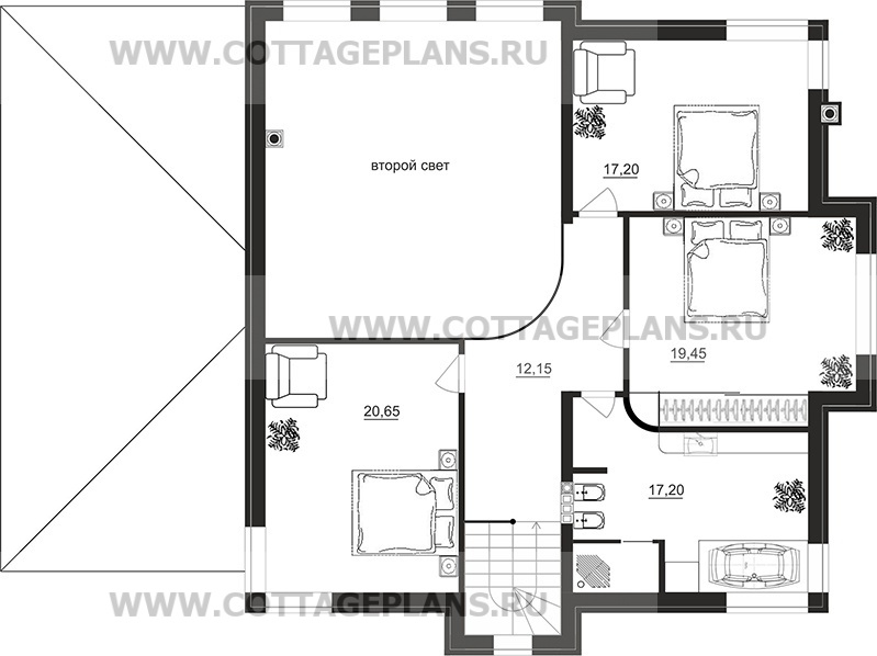 Поэтажные планы проект дома 104-60 общ. площадь 235,60 м2