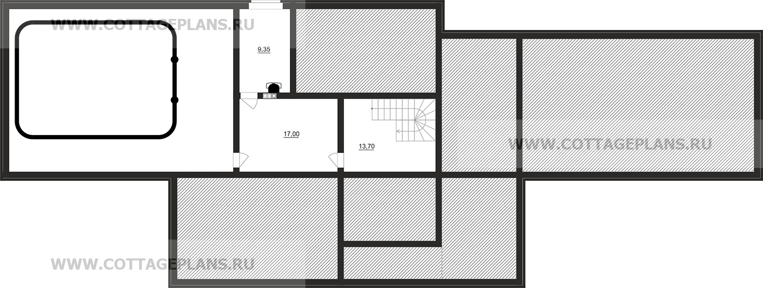 Поэтажные планы проект дома 92-10 общ. площадь 417,65 м2