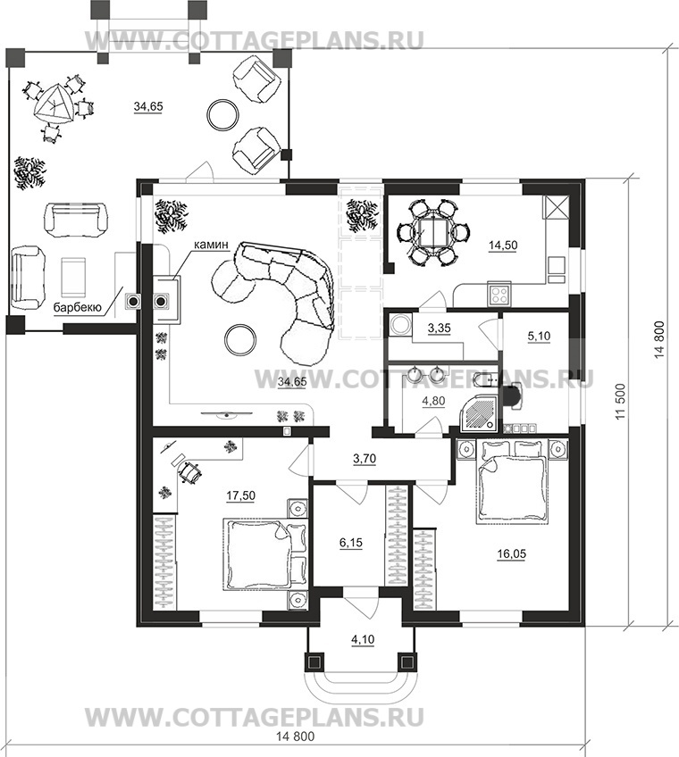 Поэтажные планы проект дома 27-16 общ. площадь 105,80 м2
