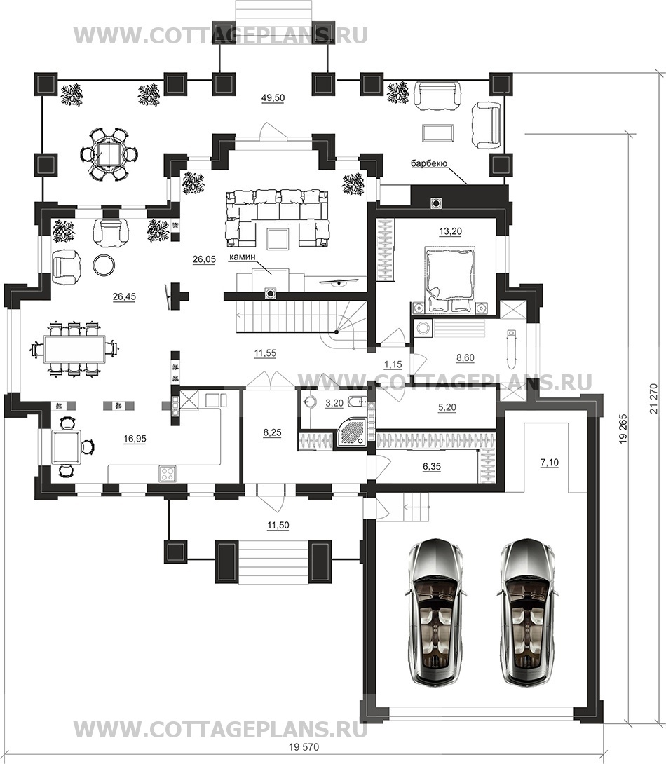 Поэтажные планы проект дома 201-24 общ. площадь 436,50 м2