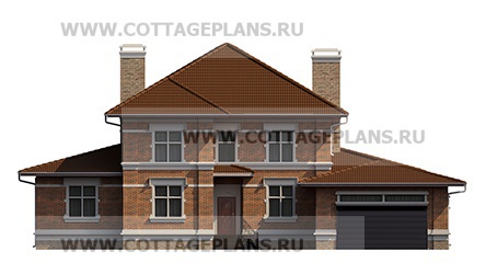 Фасады проект дома 75-36 общ. площадь 348,55 м2