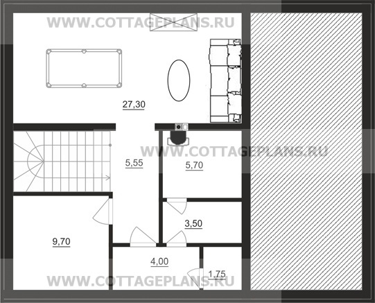 Поэтажные планы проект дома 15-86 общ. площадь 178,05 м2