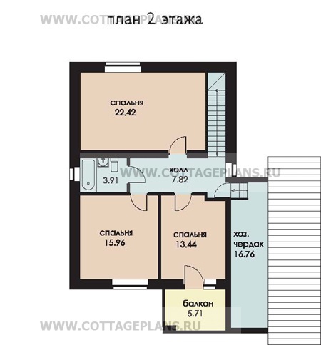 Поэтажные планы проект дома 51-08 общ. площадь 182,6м2