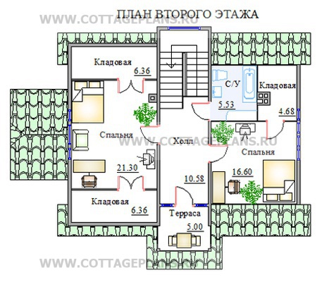 Поэтажные планы проект дома 31-97 общ. площадь 199,3м2
