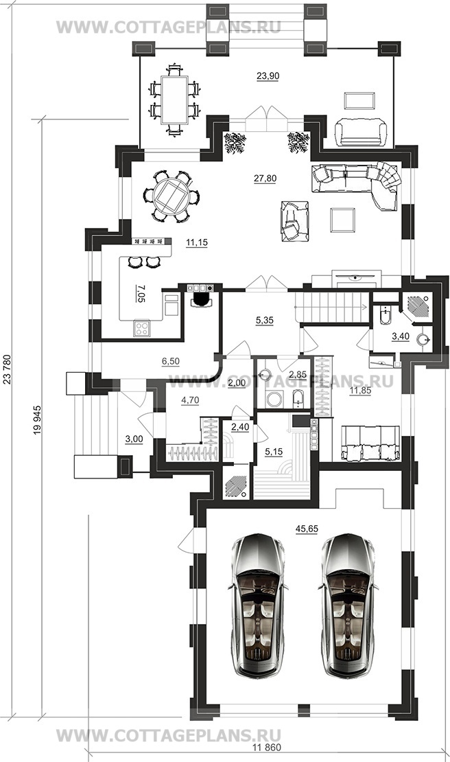 Поэтажные планы проект дома 100-84 общ. площадь 223,20 м2