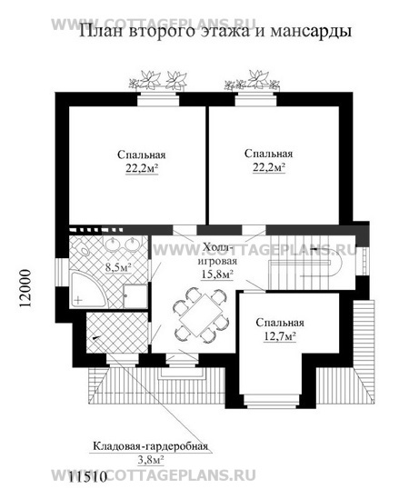 Поэтажные планы проект дома 49-68 общ. площадь 259 м2