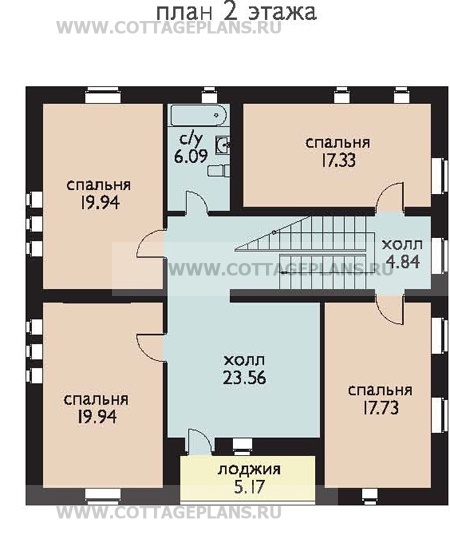 Поэтажные планы проект дома 30-91 общ. площадь 301,4м2