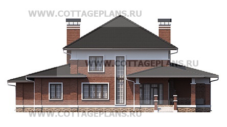 Фасады проект дома 76-17 общ. площадь 445,45 м2