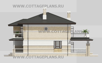 Фасады проект дома 88-63 общ. площадь 324,00 м2
