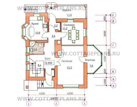Поэтажные планы проект дома 34-03 общ. площадь 165,1м2