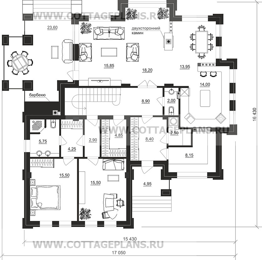 Поэтажные планы проект дома 103-04 общ. площадь 386,90 м2