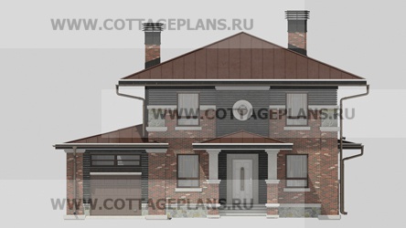 Фасады проект дома 87-17 общ. площадь 197,25 м2