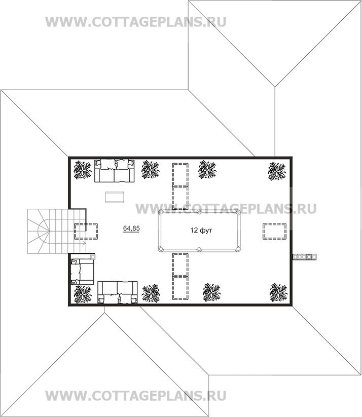Поэтажные планы проект дома 20-31 общ. площадь 374,85 м2