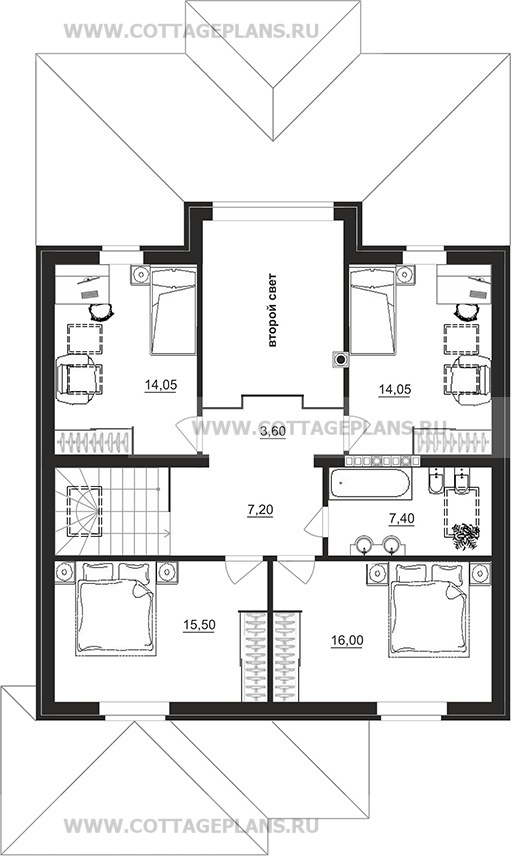 Поэтажные планы проект дома 201-01 общ. площадь 247,45 м2