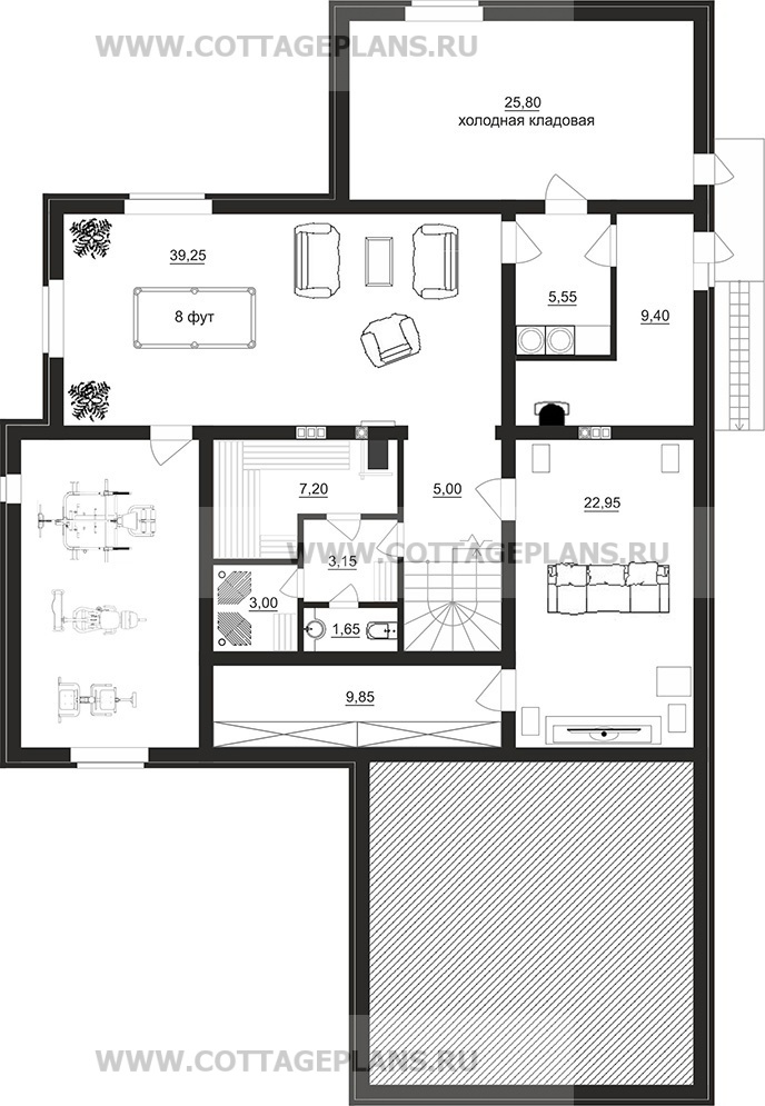 Поэтажные планы проект дома 17-35 общ. площадь 324,10 м2
