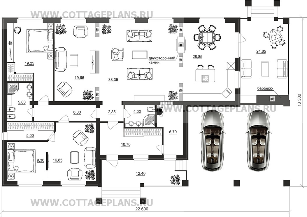Поэтажные планы проект дома 90-58 общ. площадь 173,35м2