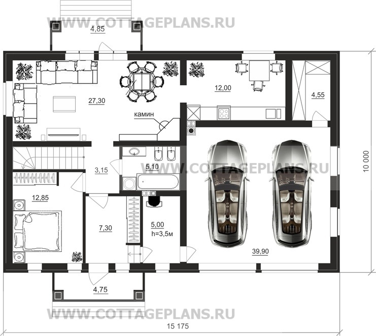 Поэтажные планы проект дома 21-77 общ. площадь 196,05 м2